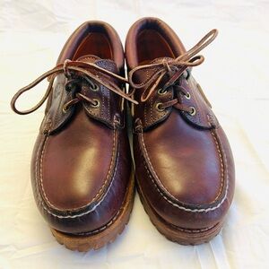 Timberland 3 Eye Classic Lug Handsewn Leather Boat Shoes